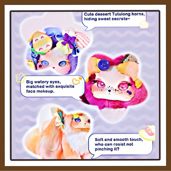 Tutulong Fantasy Creatures Honey Star Drops Plush Claw Chocolate - Picture 16 of 17